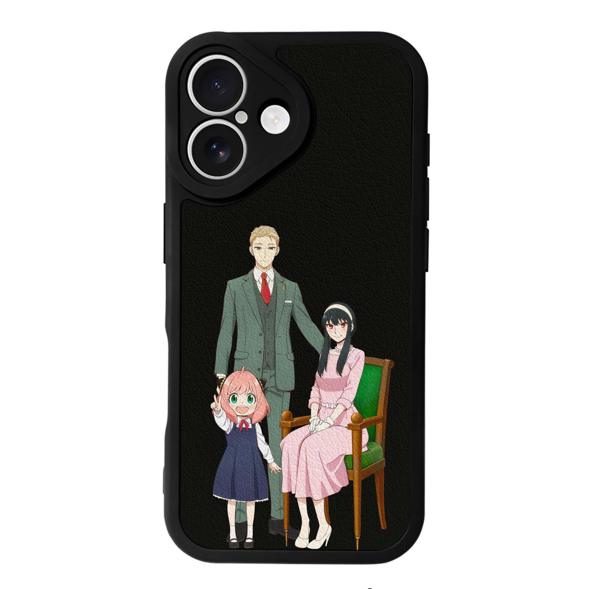 （画像用） SPY×FAMILY间谍家家酒 【iPhone 16シリーズ対応】シリコンスマホケース（レザー調） 材質：シリコン